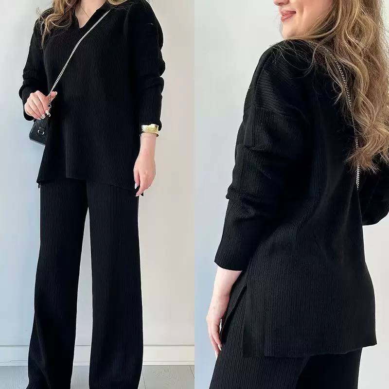 Women's Ribbed Knit Lounge Set