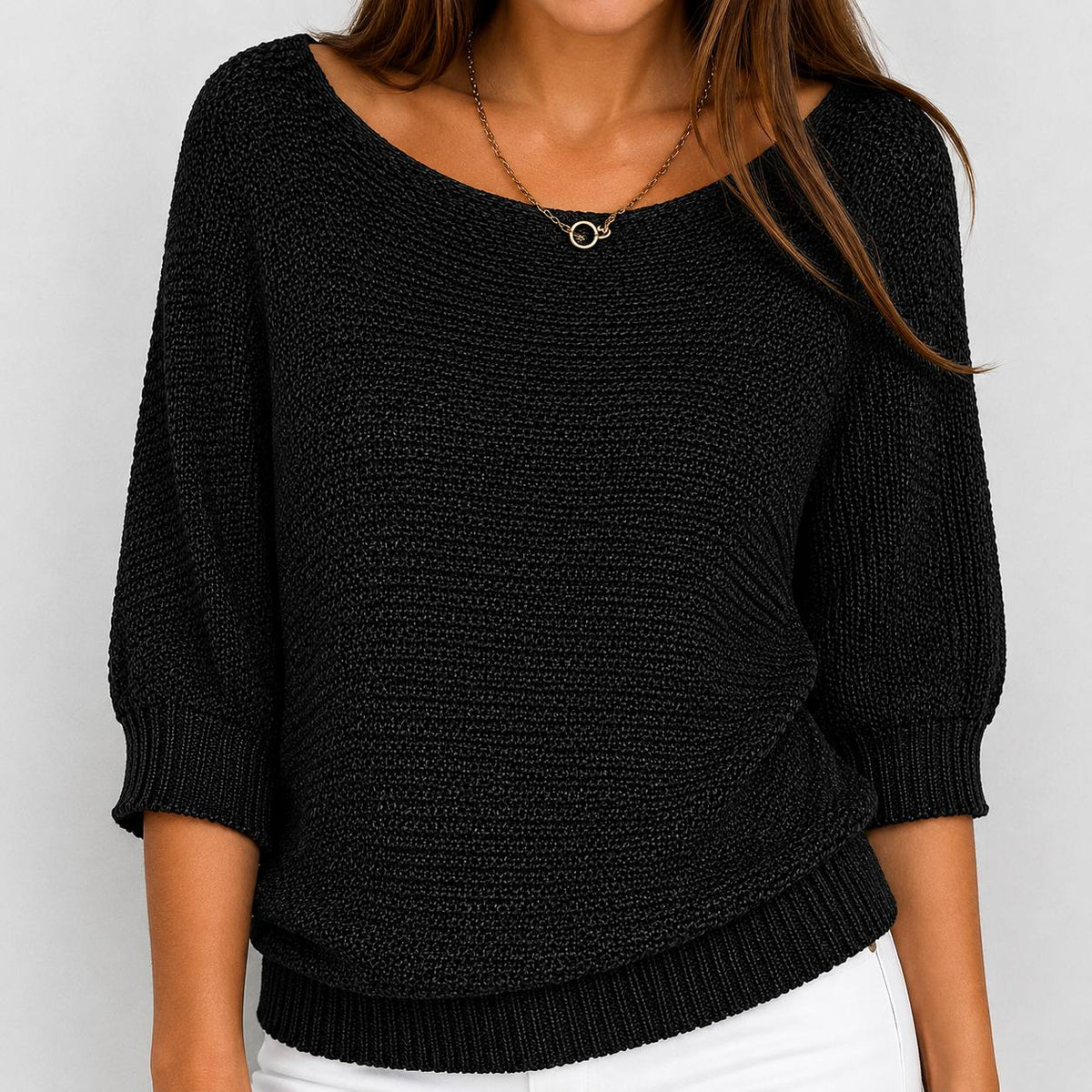 Women's Lightweight Batwing Knit Sweater
