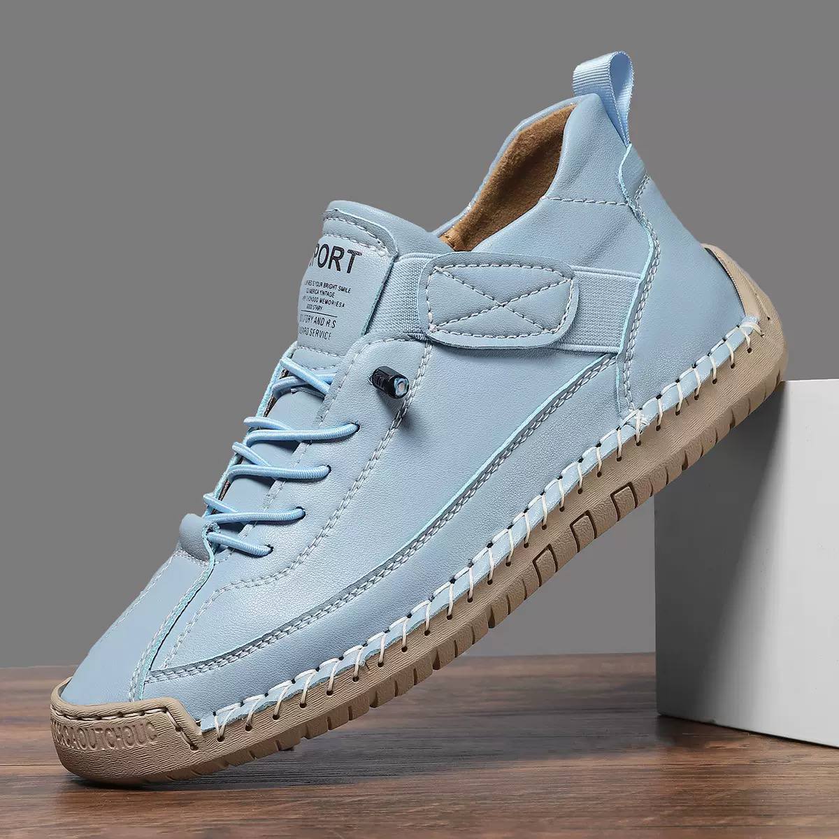 Women's Casual Leather Trainers