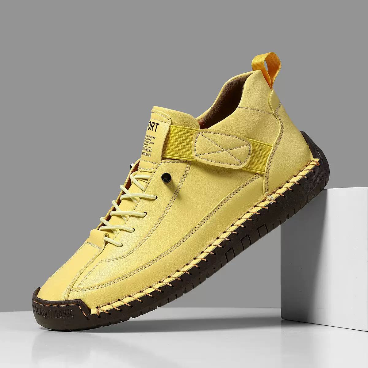 Women's Casual Leather Trainers