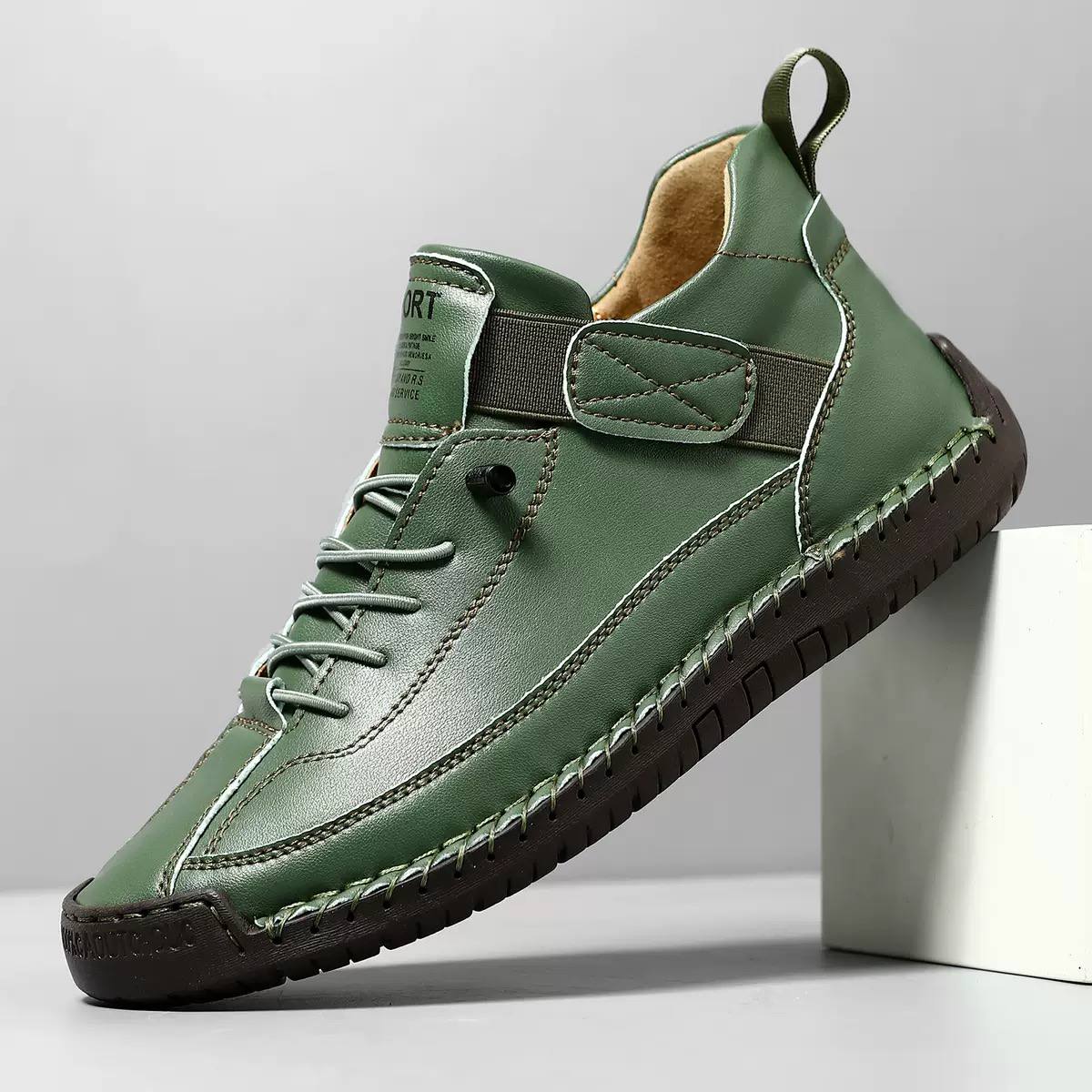 Women's Casual Leather Trainers
