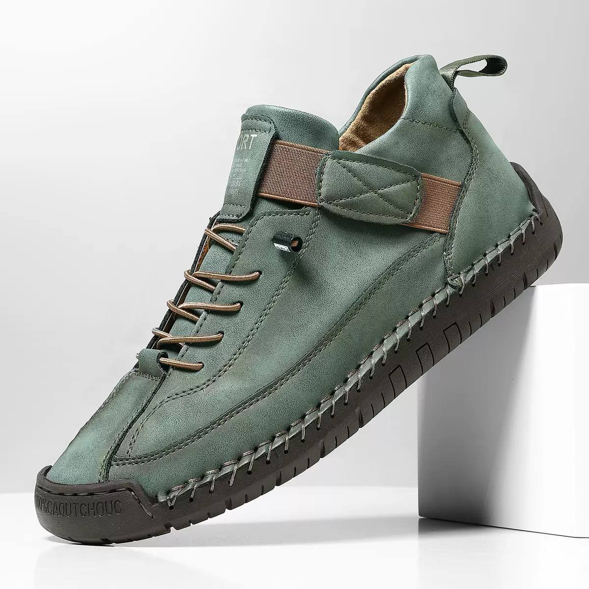 Women's Casual Leather Trainers