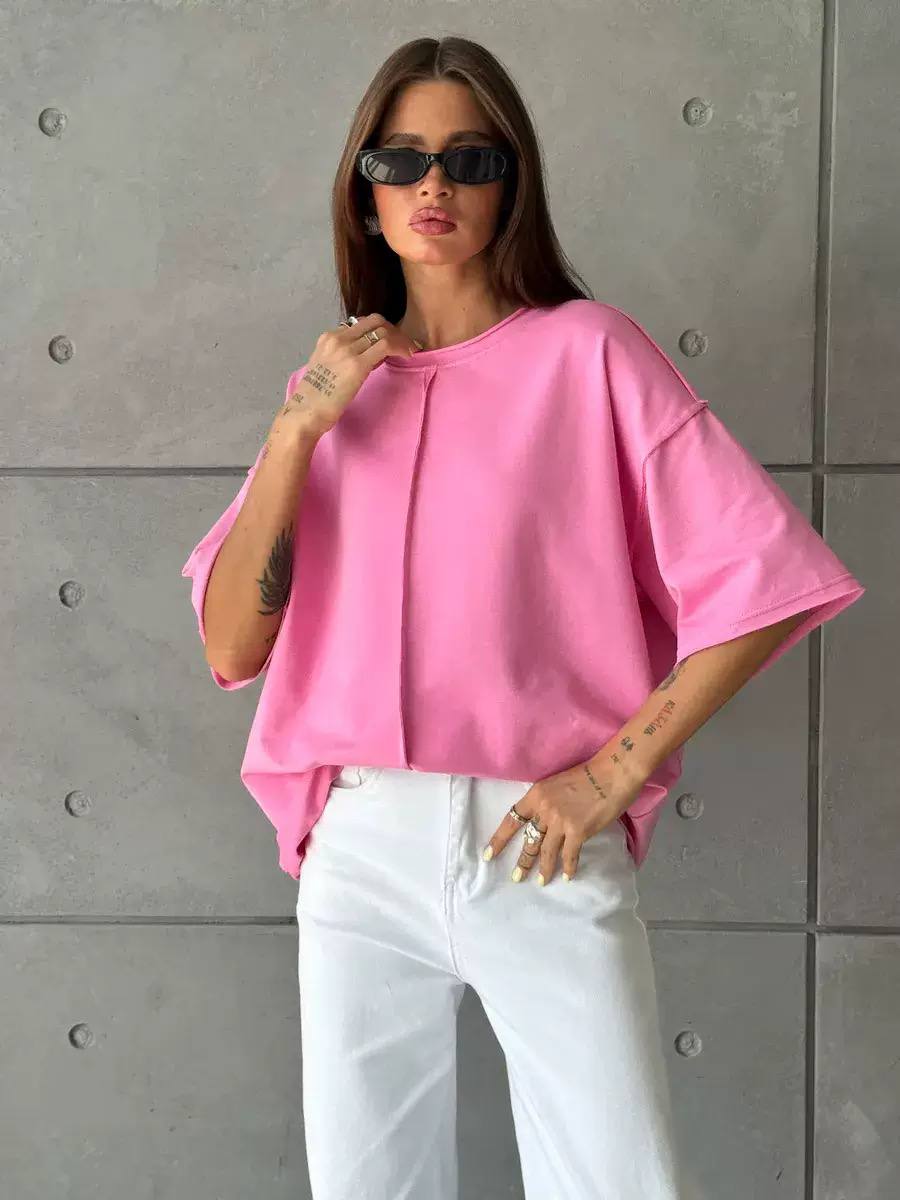 Women's Oversized Raw Seam T-Shirt