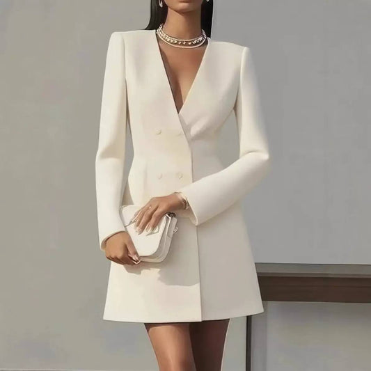 Women's Long Sleeve Blazer Mini Dress