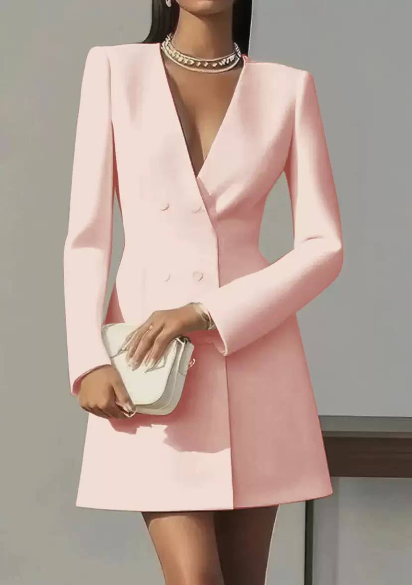 Women's Long Sleeve Blazer Mini Dress