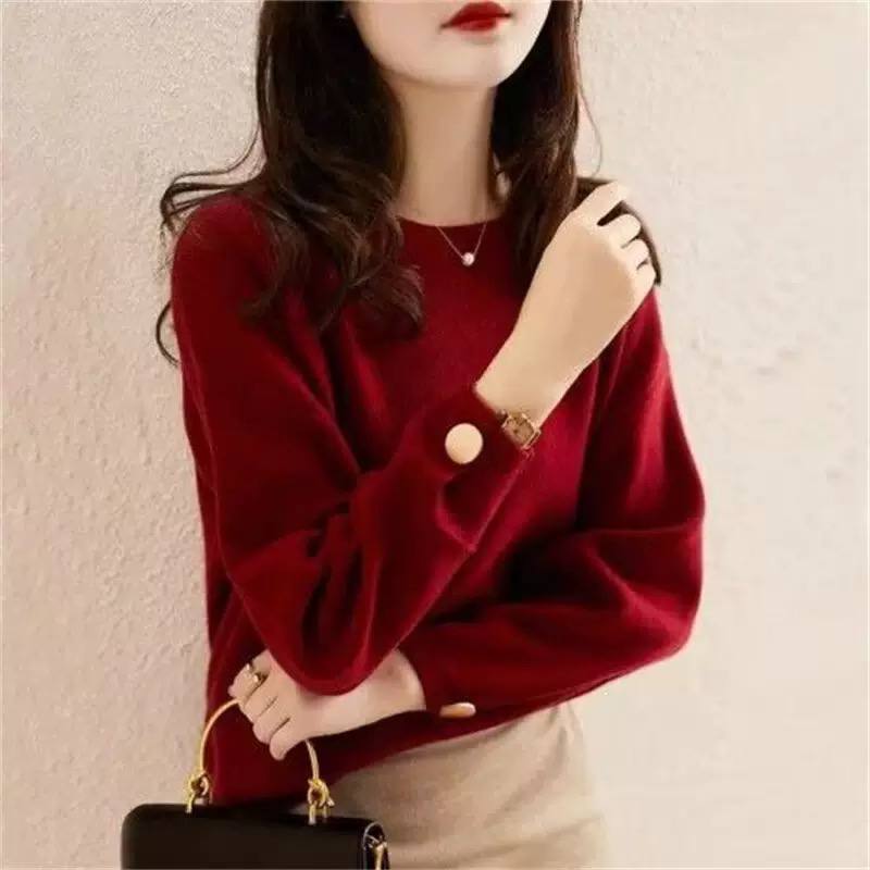 Women's Button Cuff Knit Sweater