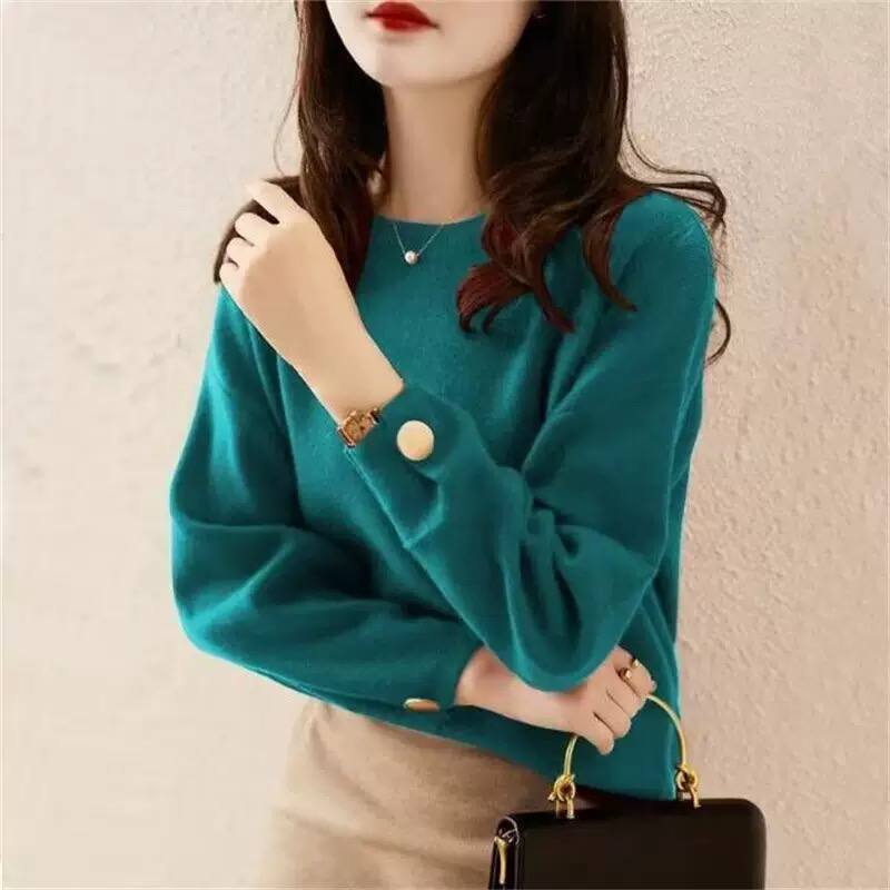 Women's Button Cuff Knit Sweater