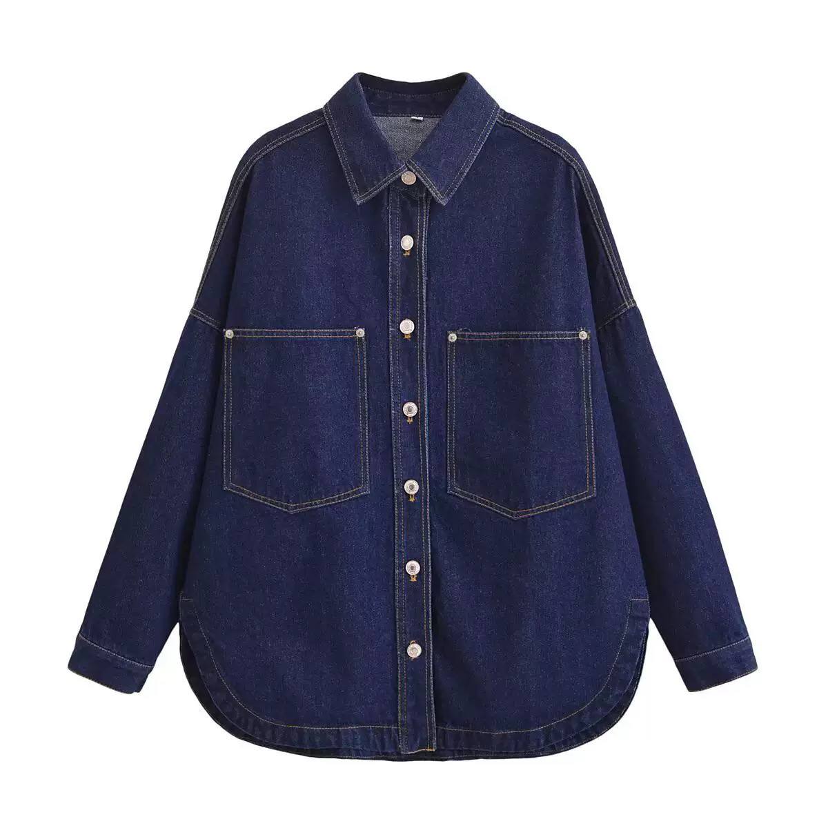 Women's Oversized  Denim Shacket