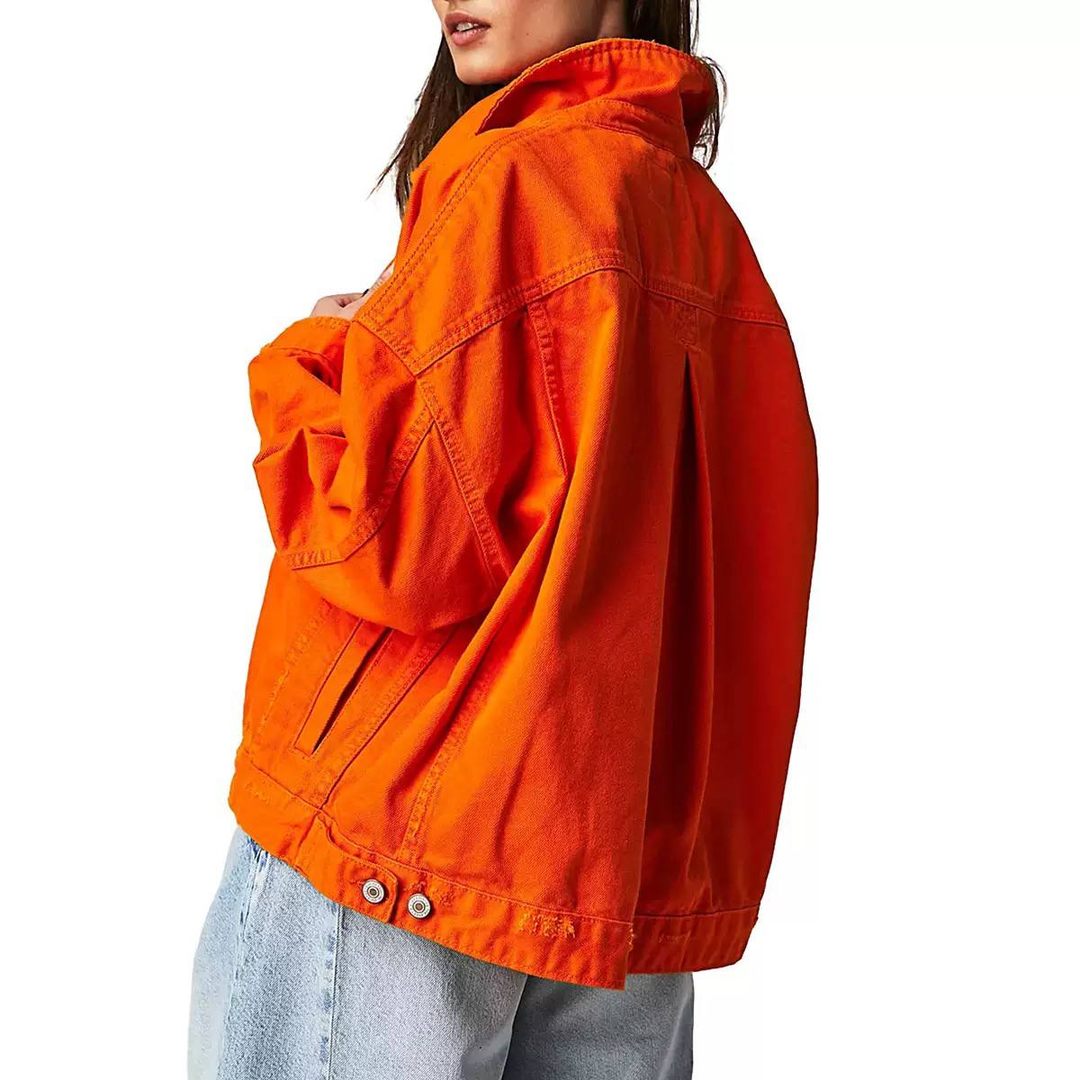 Women's Oversized Denim Trucker Jacket