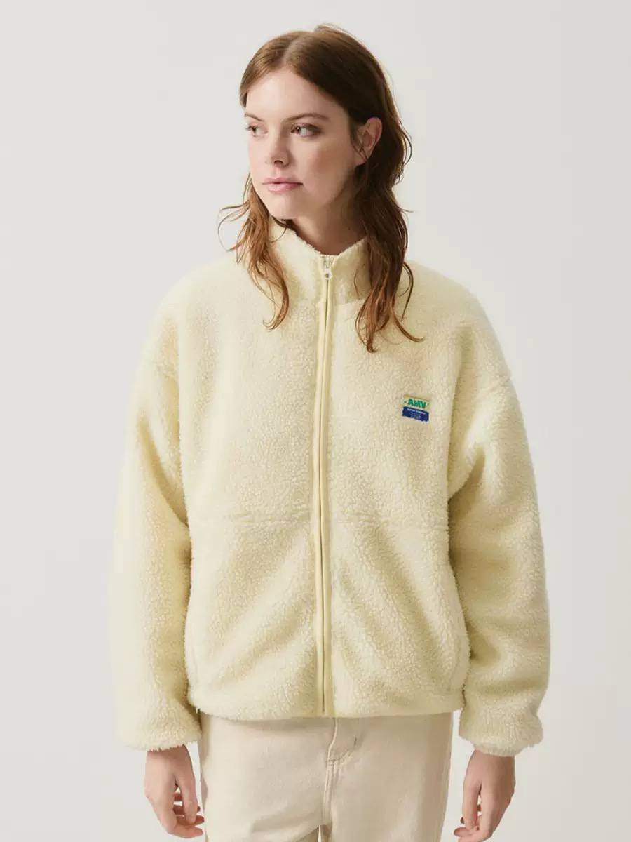 Women's Zip Up Teddy Fleece Jacket