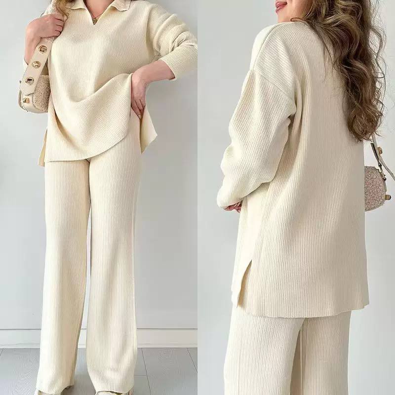 Women's Ribbed Knit Lounge Set