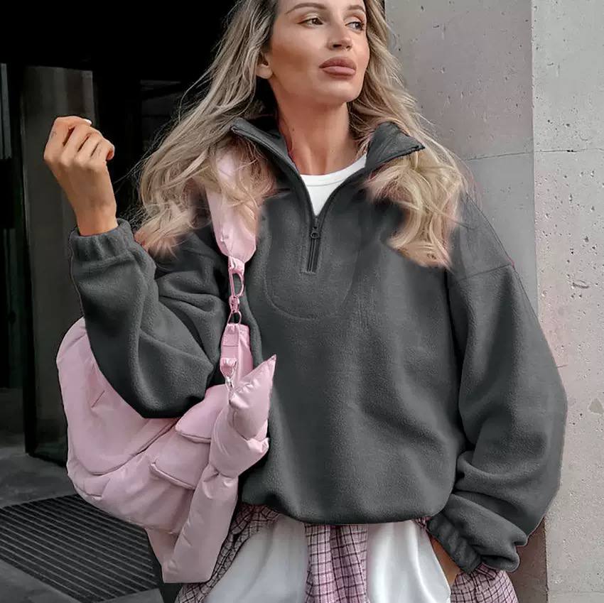 Women's Half Zip Fleece Sweater