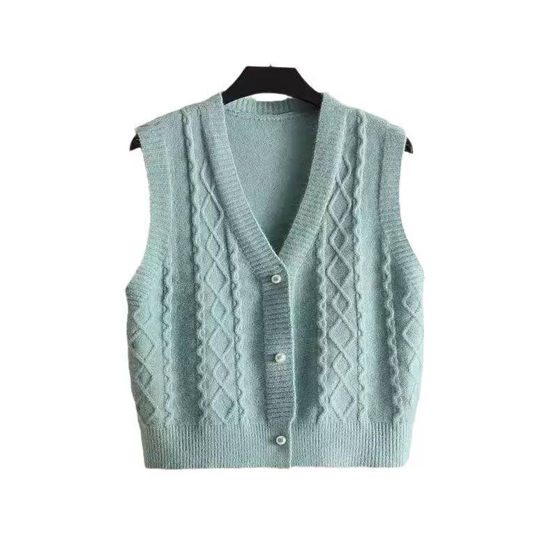 Women's Cable Knit Button Sweater Vest